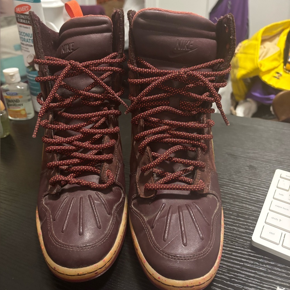 Nike Burgundy High-Top Sneakers